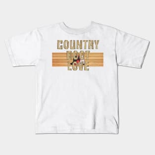 Country Boots Kids T-Shirt